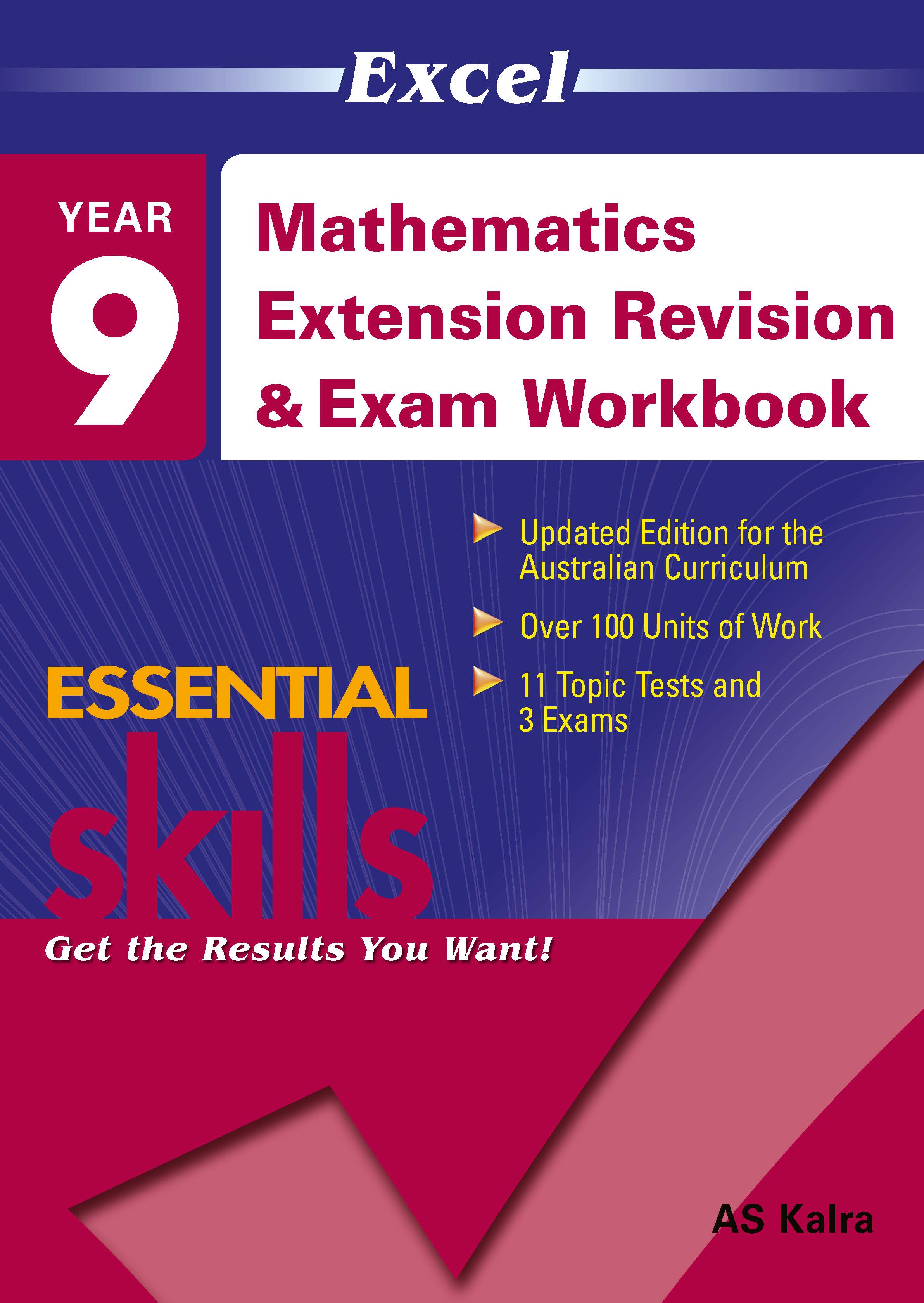 Picture of Excel Essential Skills: Mathematics Extension Revision & Exam Workbook Year 9