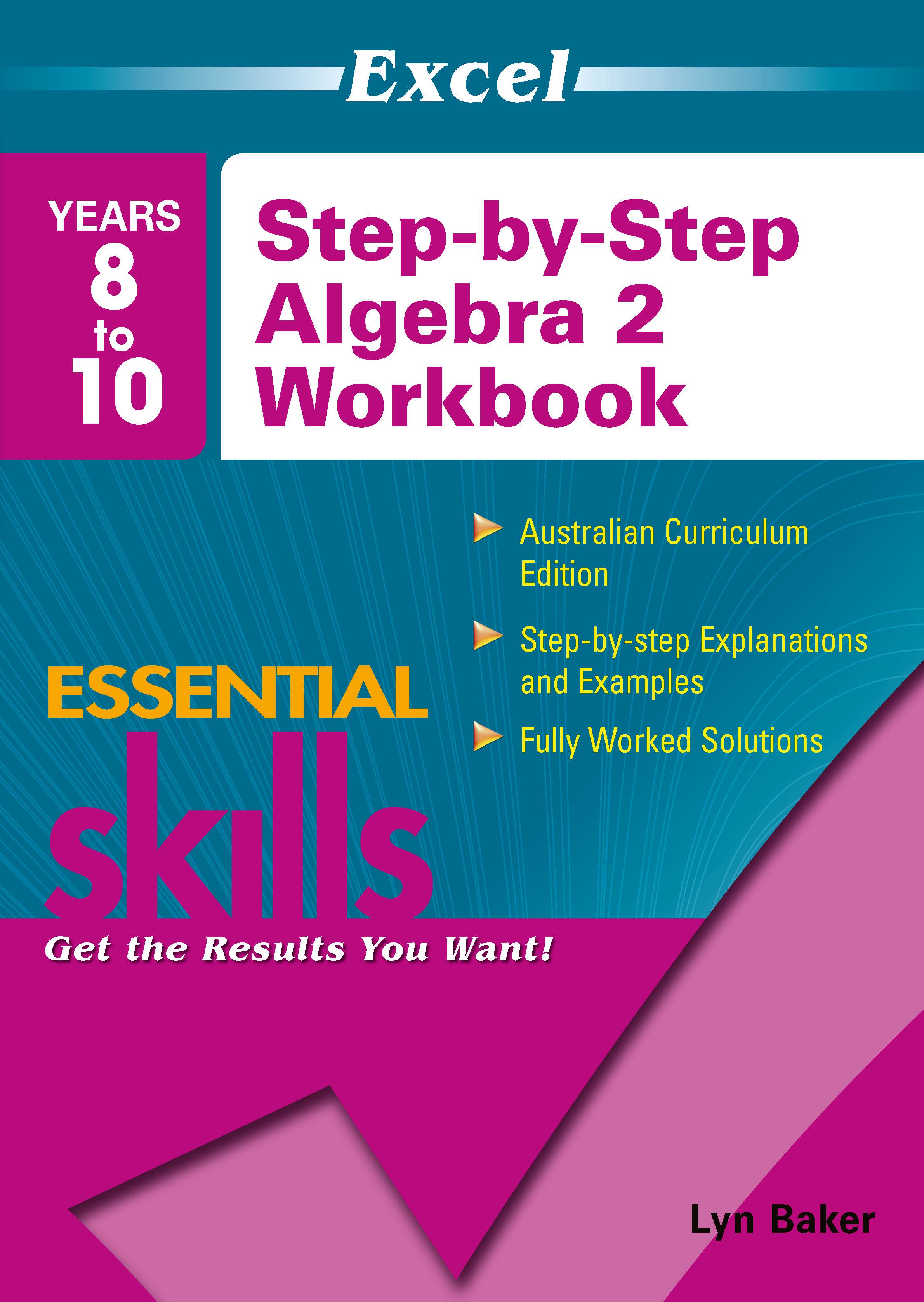Picture of Excel Essential Skills: Step-by-Step Algebra 2 Workbook Years 8-10