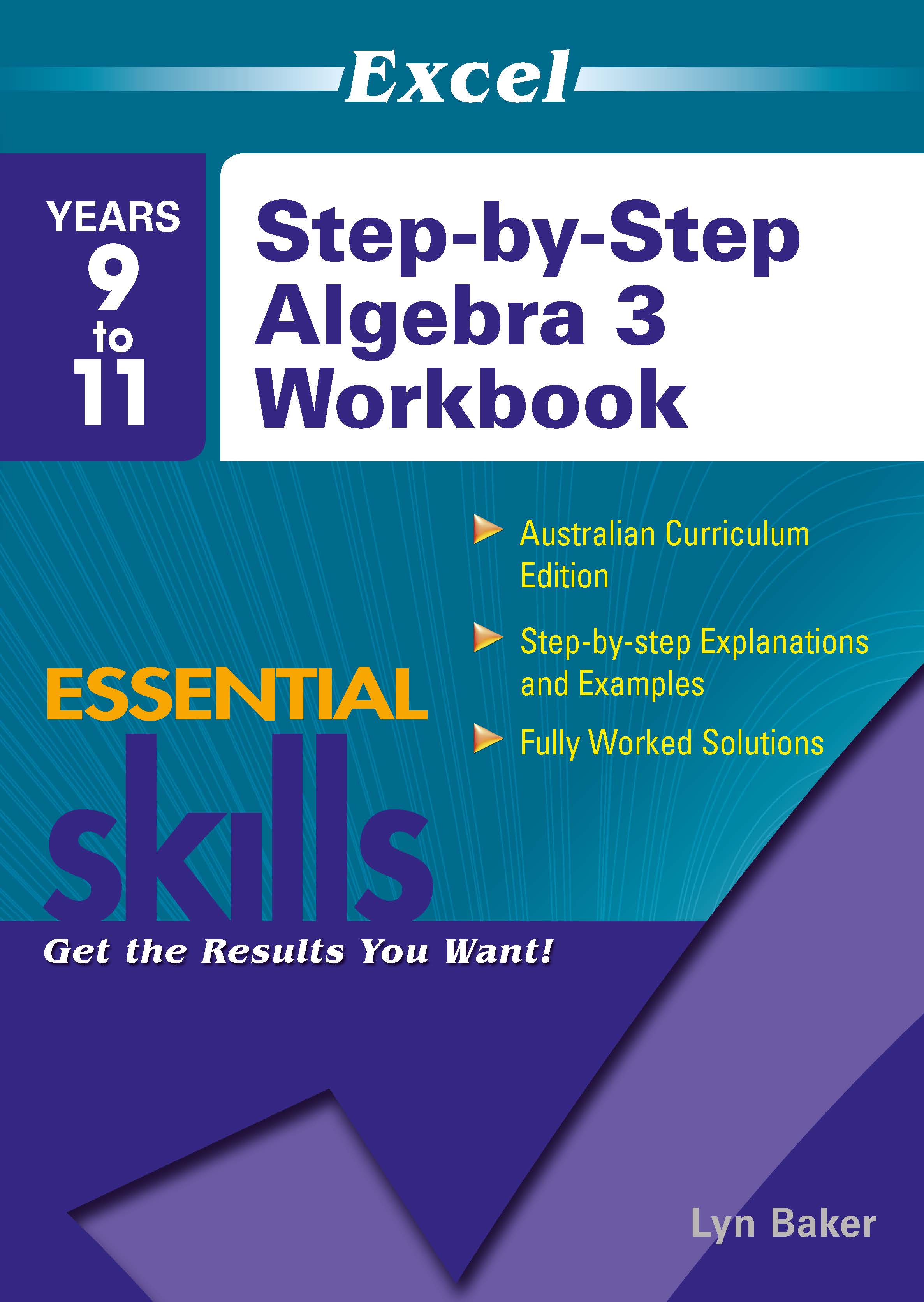 Picture of Excel Essential Skills: Step-by-Step Algebra 3 Workbook Years 9-11
