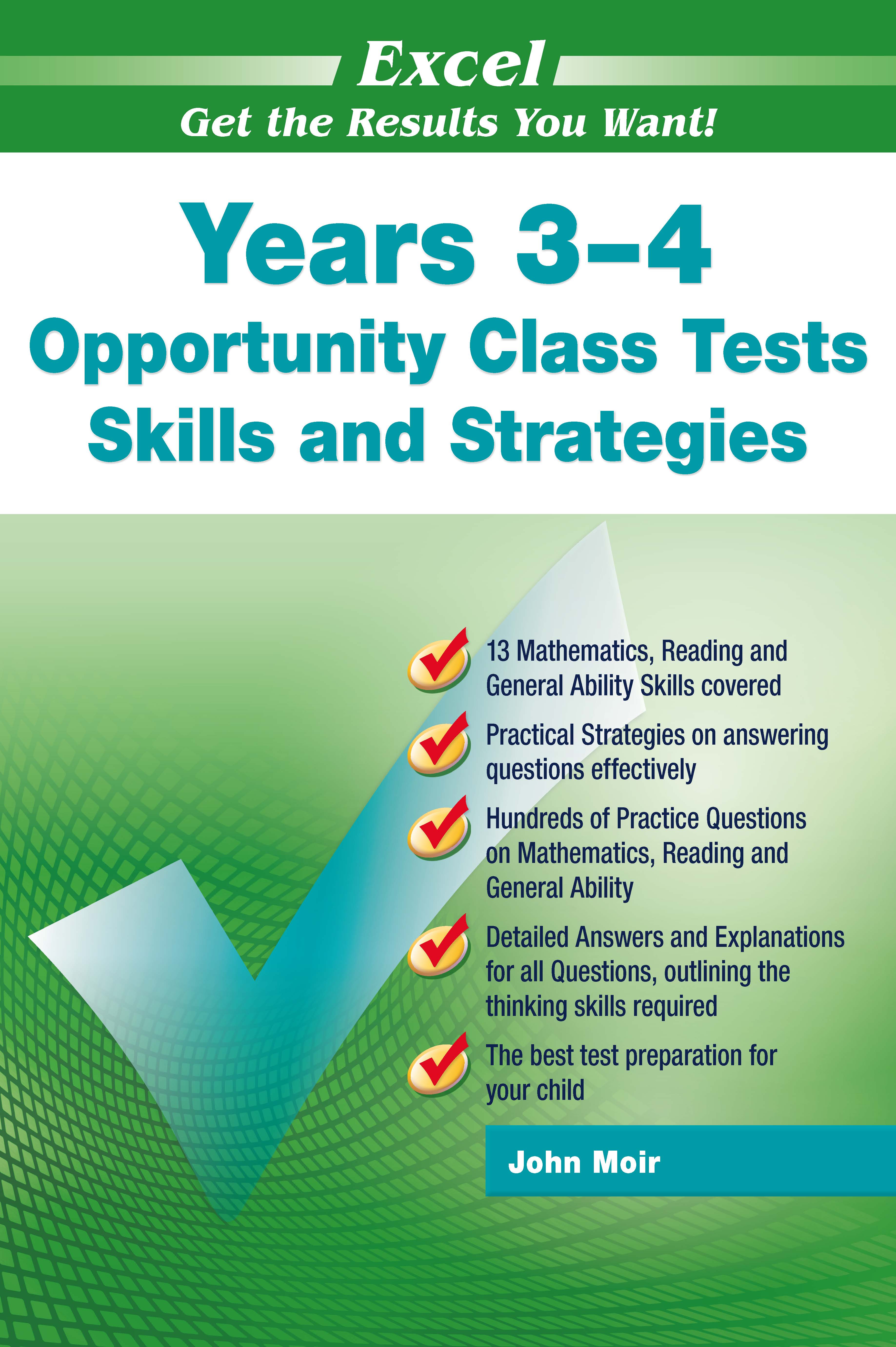 圖片 Excel Opportunity Class Tests Skills and Strategies Years 3-4