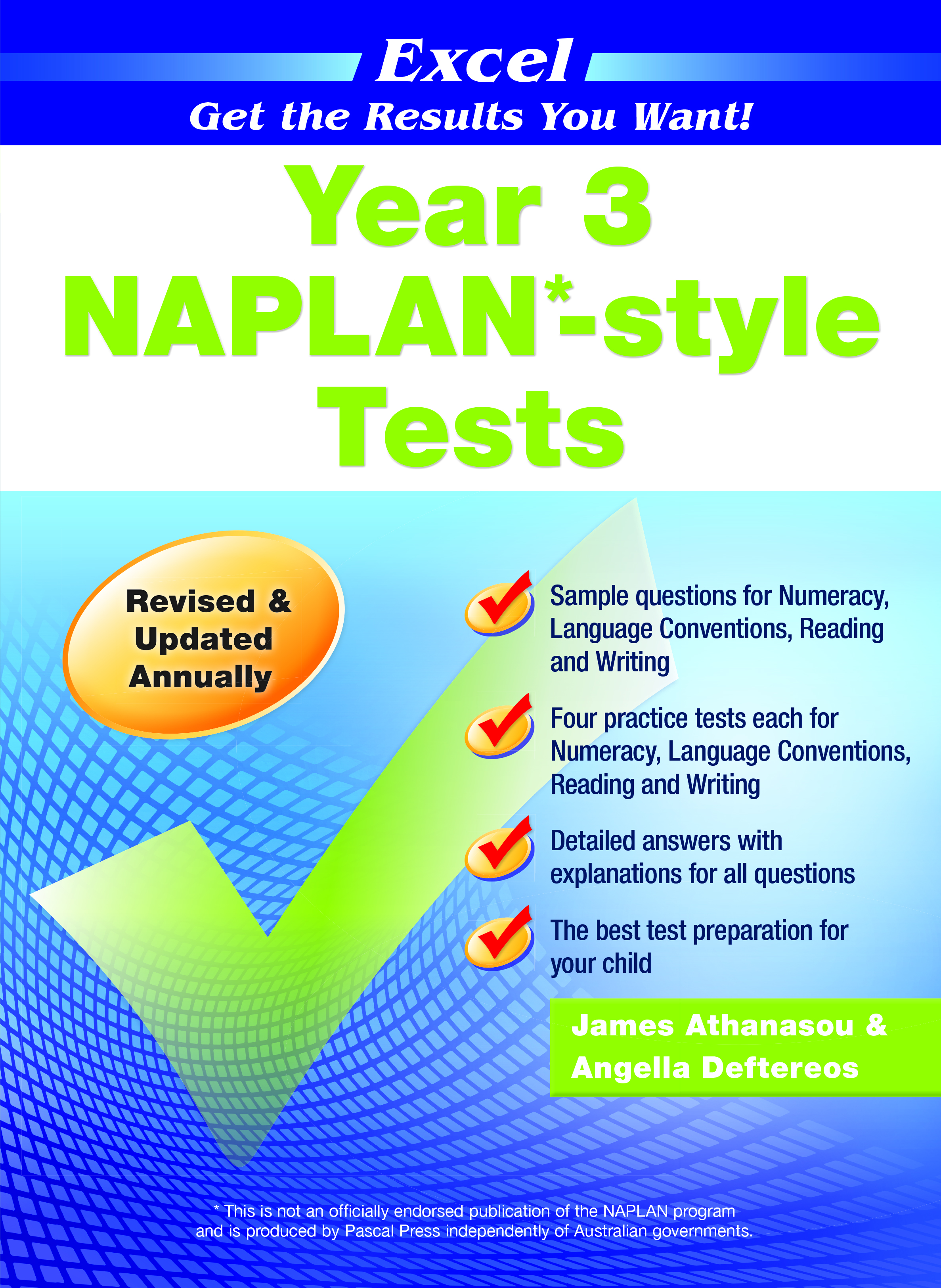 Picture of Excel NAPLAN*-style Tests Year 3