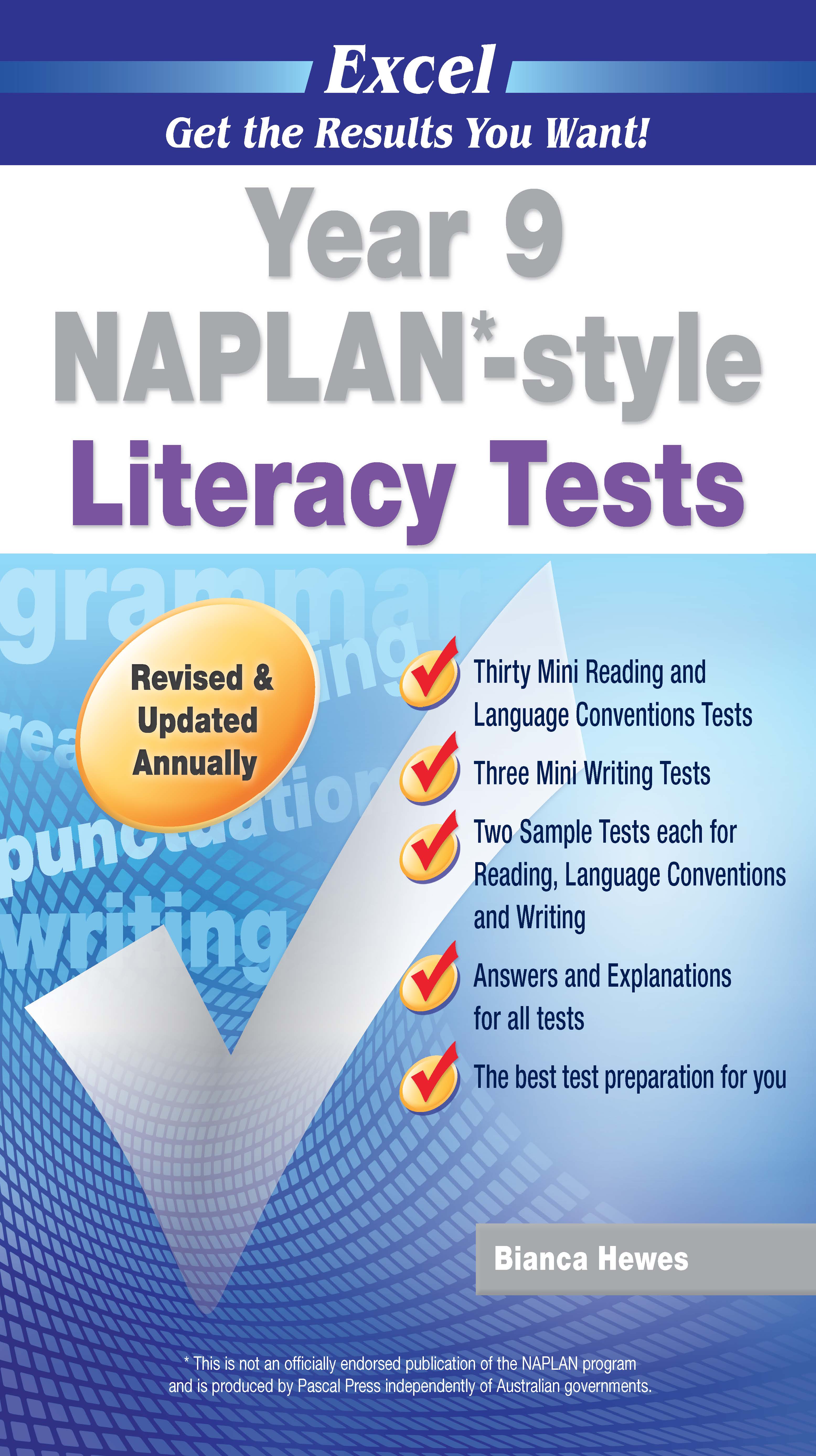 Picture of Excel NAPLAN*-style Literacy Tests Year 9