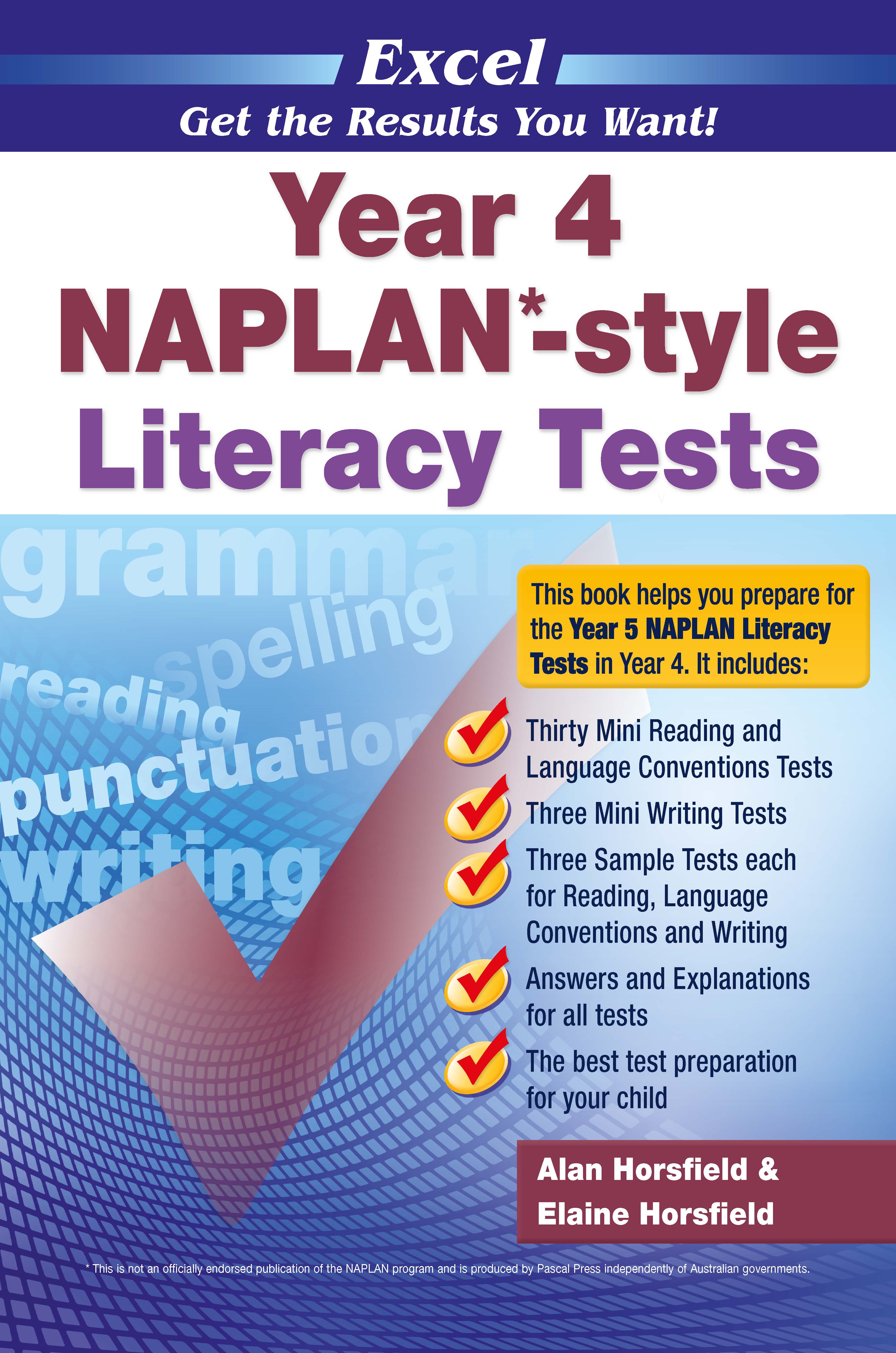 Picture of Excel NAPLAN*-style Literacy Tests Year 4