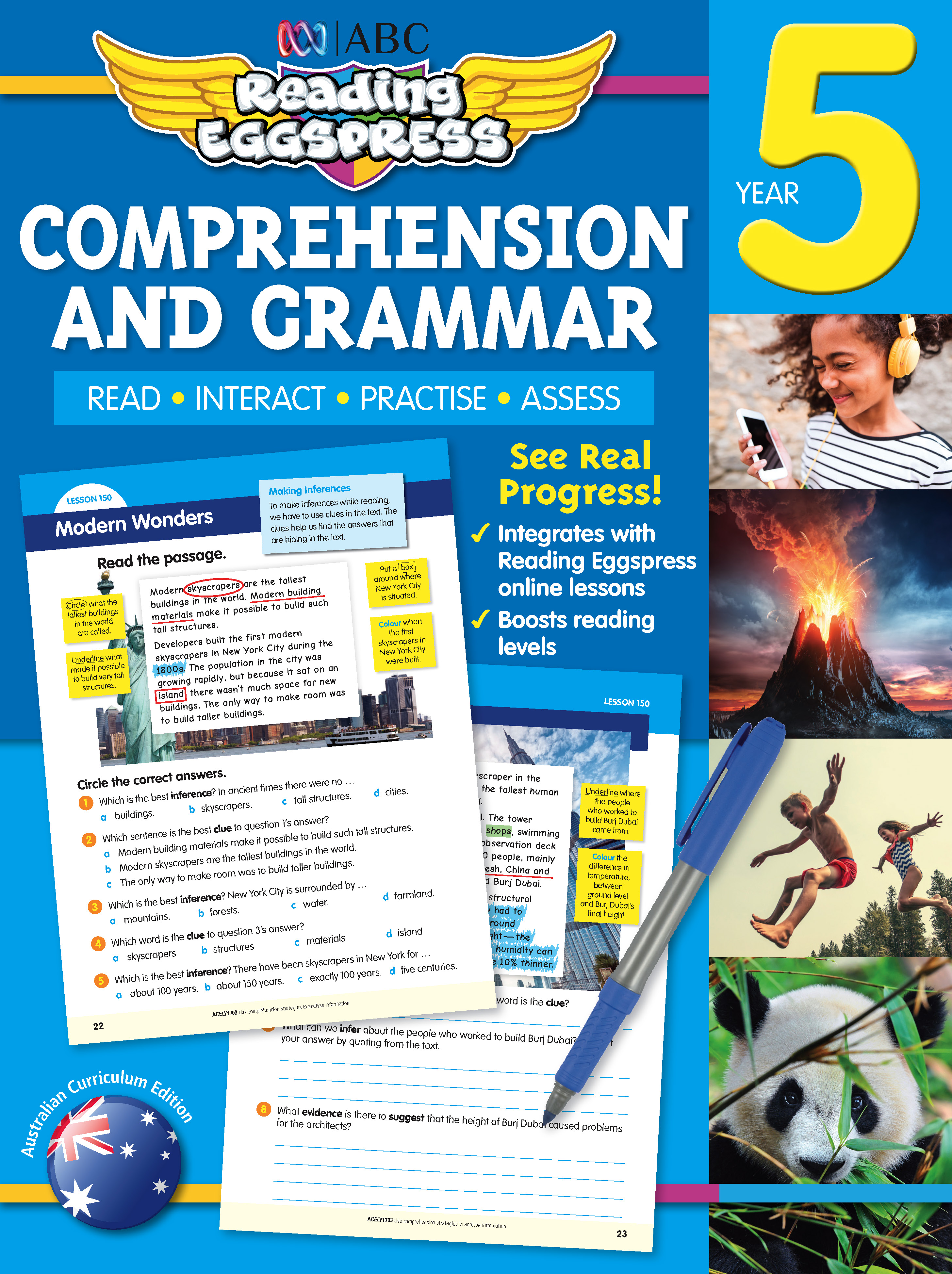 Picture of ABC Reading Eggspress Comprehension and Grammar Workbook Year 5
